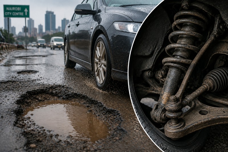 How Nairobi Potholes Destroy Your Car Suspension